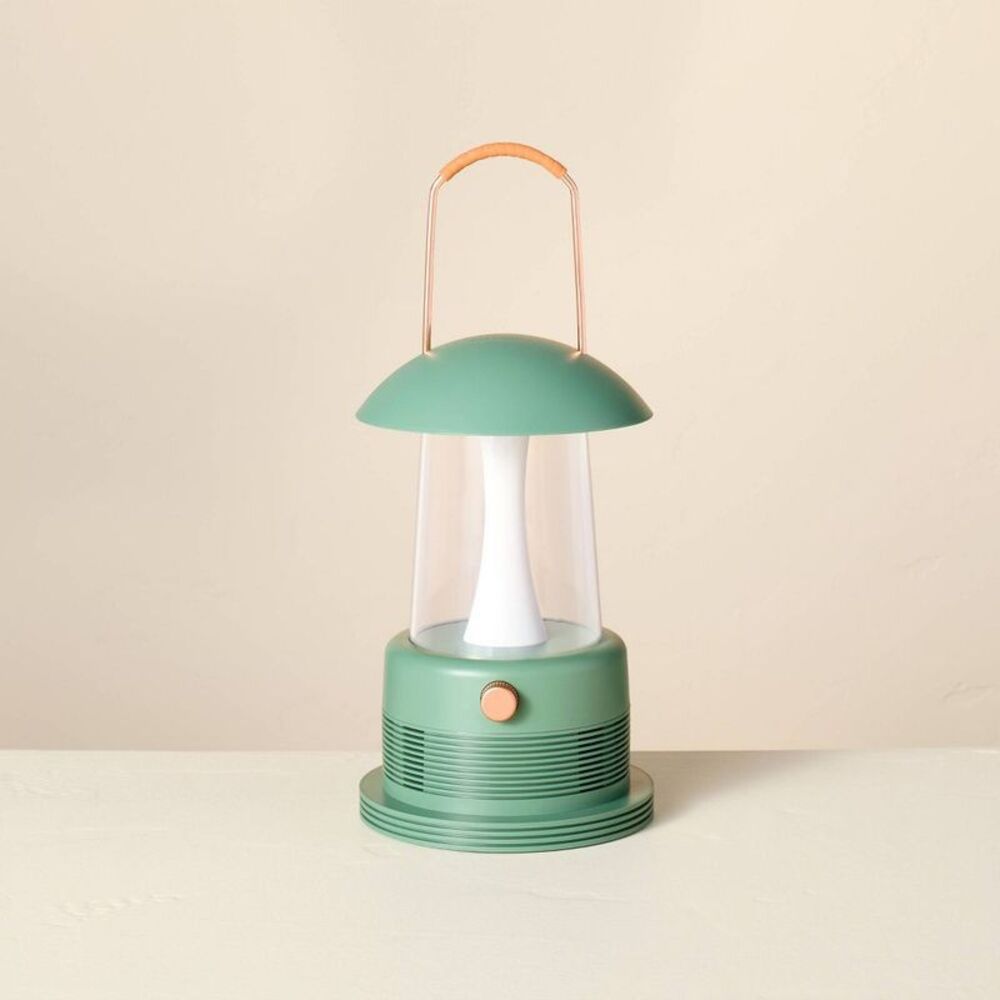 Portable LED Table Lantern with Bluetooth Speaker Green -